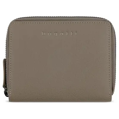 Bugatti Дамски кожен портфейл Bugatti Mira Ladies Zip Wallet, таупе (49 1010 62)