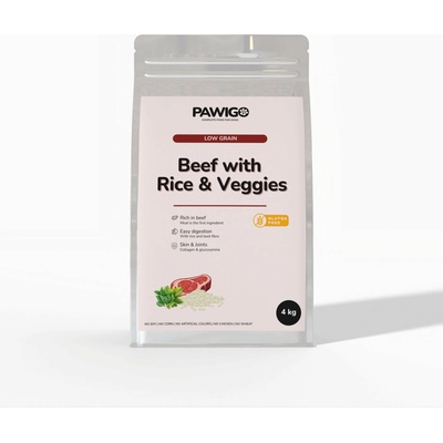 PAWIGO Hovädzie s ryžou 4 kg