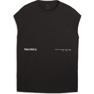 PUMA Men's Graphic Cutoff Tank Vest - Puma Black