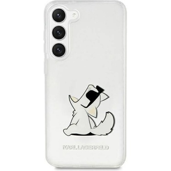 KARL LAGERFELD Гръб Karl Lagerfeld PC/TPU Choupette Eat Case за Samsung Galaxy S23 - Прозрачен