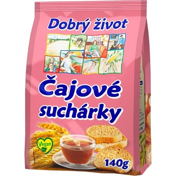 Dobrý Život Čajové sucháriky 140 g