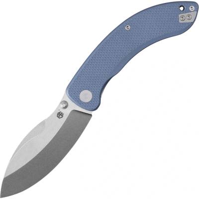 Petrified Fish Zonda Stonewashed 14C28N, Gray Blue G10 PFB06GBW