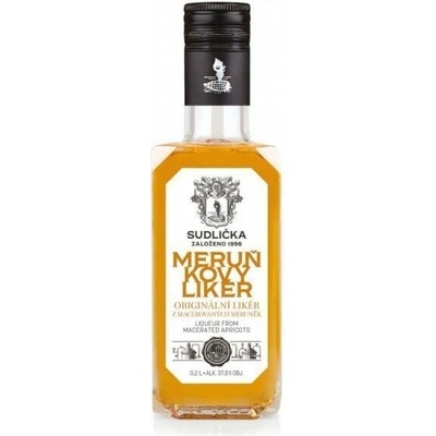 Sudlička Meruňkový likér 37,5% 0,2 l (holá láhev)