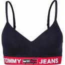 Tommy Jeans bralette Lift podprsenka modrá