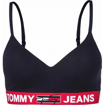 Tommy Jeans bralette Lift podprsenka modrá