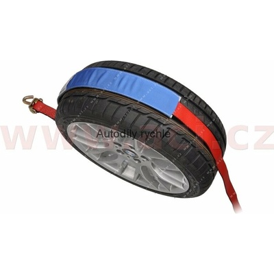 OEM 9907644 upínací popruh pro převoz vozidel přes kolo, 5 t, 3x otočný hák, protiskluzový návlek, ráčna) (9907644)