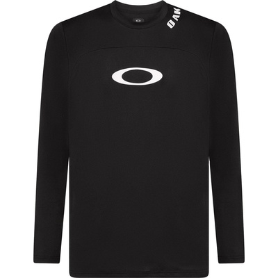 Oakley Мъжка фланелка с дълъг ръкав за колоездене Oakley Free Ride RC L/S Jersey Cycling jersey - Blackout - размер XXL (056-3219-0116)