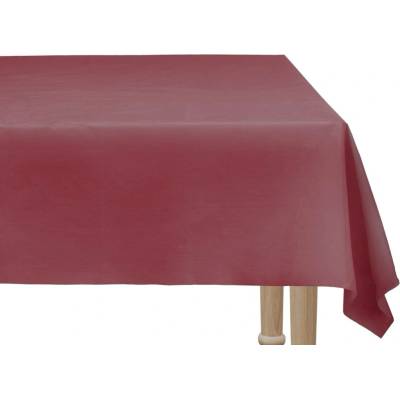 PartyDeco Plastový ubrus červený tmavý 137x183 cm