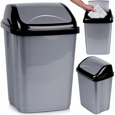 Storage Solutions Kôš na odpadky 1 l sivý