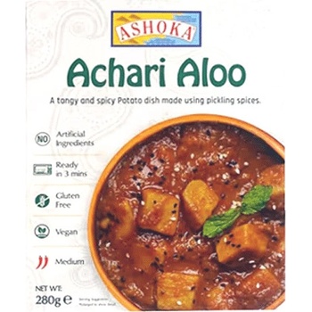 Ashoka Achari Aloo Vegan Hotové karí Brambory v rajčatové omáčce a pikantním kořením 280 g