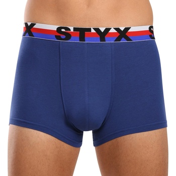Styx Мъжки боксерки Styx спортен еластик тъмносини триколор Styx | Sin | МЪЖЕ | L