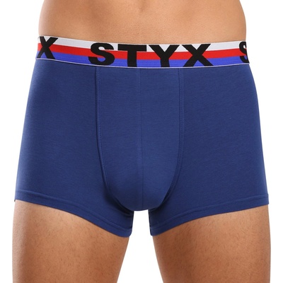 Styx Мъжки боксерки Styx спортен еластик тъмносини триколор Styx | Sin | МЪЖЕ | L