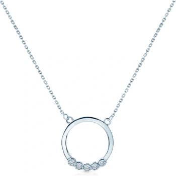 SAVICKI Кръгло колие Savicki: бяло злато, диаманти