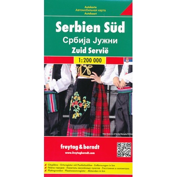 Mapa Srbsko Juh