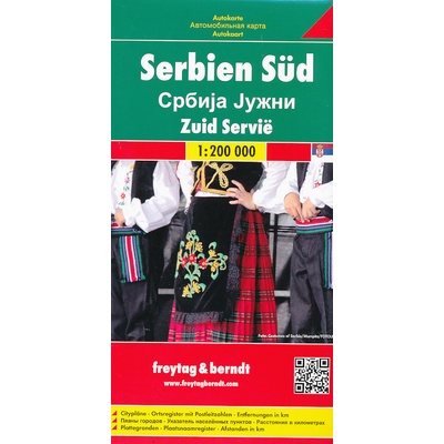 Mapa Srbsko Juh