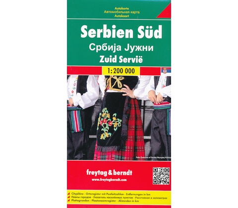 Mapa Srbsko Juh