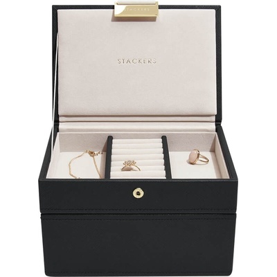 Stackers Ковчеже за бижута Stackers двойно минi кадифеночерено (75469)