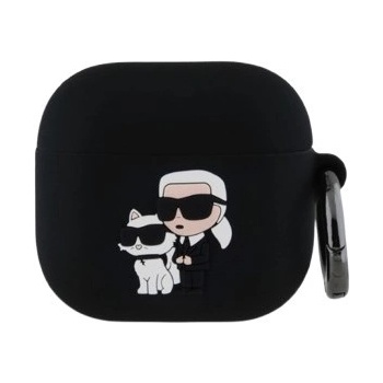 Karl Lagerfeld 3D Logo NFT Karl and Choupette Silicone Case for AirPods 4 KLA4RUNKC