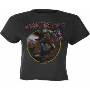 AMPLIFIED дамска тениска (crop top) IRON MAIDEN - TROOPER - CC - AMPLIFIED - ZAV430TRO_CC