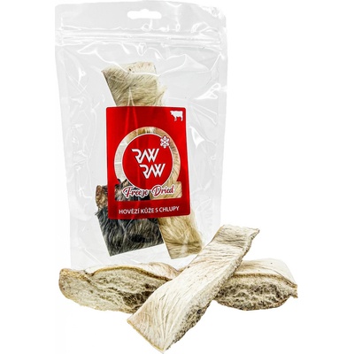RAW RAW Freeze Dried žvýkací Hovězí kůže s chlupy 60 g