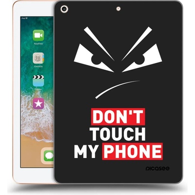 Picasee silikónový čierny obal Apple iPad 9.7 2018 6. generace Evil Eye Transparent