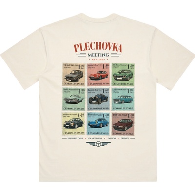 Tričko Plechovka Meeting Plechovka Classics basic Krémová