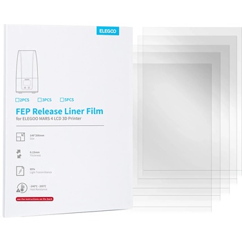 Elegoo FEP фолио Комплект от 5 - Mars 4/Ultra (50.102.0092)