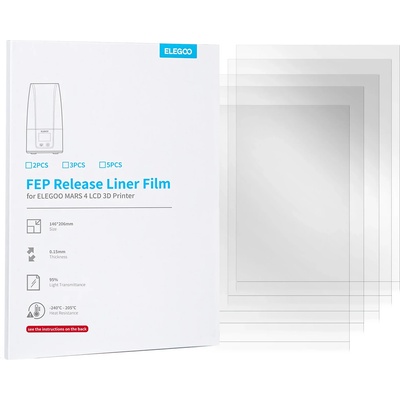 Elegoo FEP фолио Комплект от 5 - Mars 4/Ultra (50.102.0092)