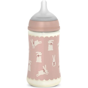 Suavinex Wonderland SX Pro Physiological Anti-Colic бебешко шише M Medium Flow 3 m+ Pink Bunny 270ml
