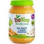 BioNino Био пюре BioNino - Ризото със зеленчуци, 8 м+, 190 g (BN2294) - baby