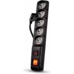 HSK Data HSKDATA W0086 Acar F5 IEC Surge Protection Strip Black 1.5m