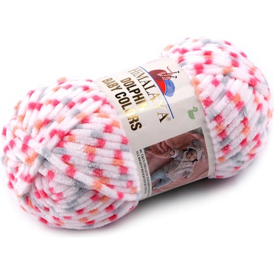 Stoklasa Pletací žinylková příze Dolphin Baby Colors 100 g Balení: 1 ks, Varianta: 10 (80420) bílá 10 (80420) bílá
