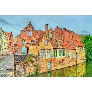 DIMEX ART Флизелинов фототапет къщи в брюж 375 x 250 см