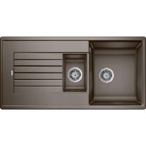 BLANCO Zia 6 - Мивка от Silgranit, 100x50 см, с регулиране на оттока, цвят „кафе 515071 (515071) Мивка за вграждане
