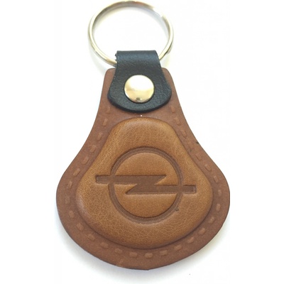 Prívesok na kľúče Auto Two M Kožená Opel hnedá