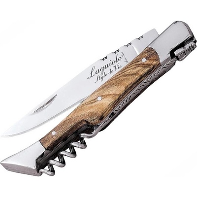 Laguiole Style de Vie LAGUIOLE Luxury - kapesní nůž s vývrtkou, rukojeť olivové dřevo – Zboží Dáma