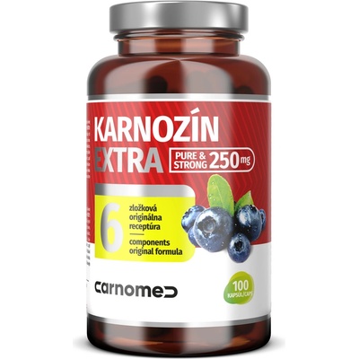 CarnoMed Karnozín EXTRA Pure&Strong 100 kapsúl