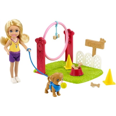 Barbie Chelsea s doplnkami herný set Cvičiteľka psov