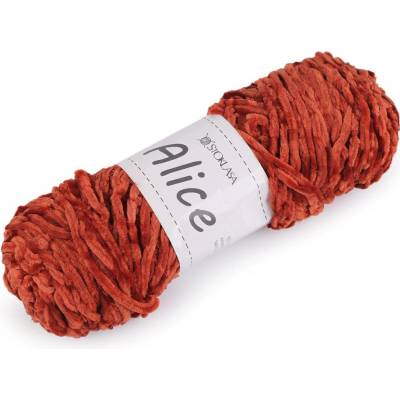 Pletací žinylková příze Alice 100 g Varianta: 21 rezavá, Balení: 1 ks 57855/147357/273336
