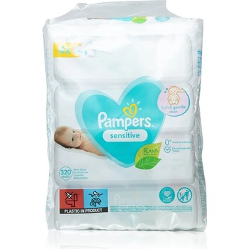 Pampers Sensitive мокри почистващи кърпички за деца за чувствителна кожа 4x80 бр