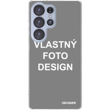 Picasee silikónový prehľadný obal Samsung Galaxy S25 Ultra 5G Vlastný design/motiv