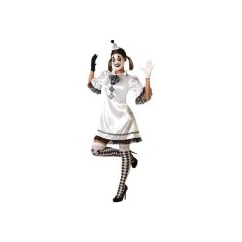 BigBuy Carnival Маскировъчен костюм за възрастни Бял Клоун Размер xl