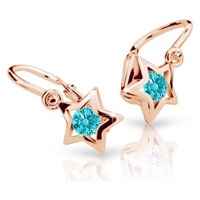 Cutie Jewellery Zlate detské náušnice C1942R-Mint Green