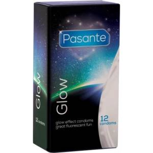 Pasante 12 бр. Светещи презервативи Pasante Glow In The Dark - kondomi