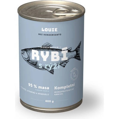 Louie Dog ryba s ryžou 400 g