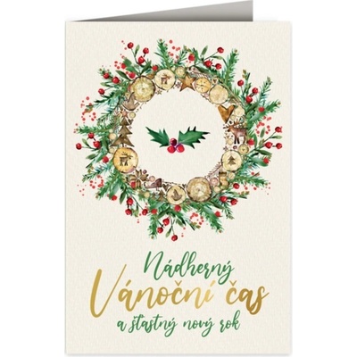 Nekupto Vánoční přání - Adventní věnec