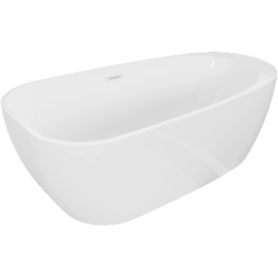 Mexen Giada свободно стояща вана 170 x 90 cm, бяла гланц, бял преливник - 52741709000-20 (52741709000-20)