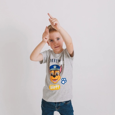 Tričko Paw Patrol Happy sivé