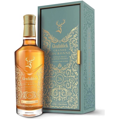 Glenfiddich 26y Grande Couronne Cognac Cask Finish 43.8% 0,7 l (kazeta)