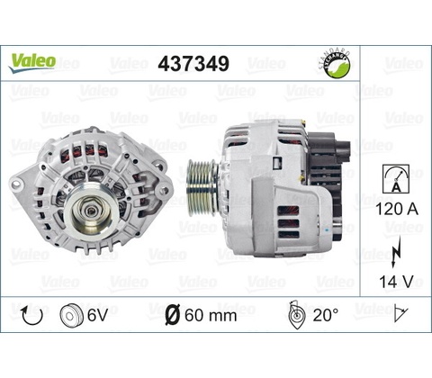 Alternátor VALEO 437349